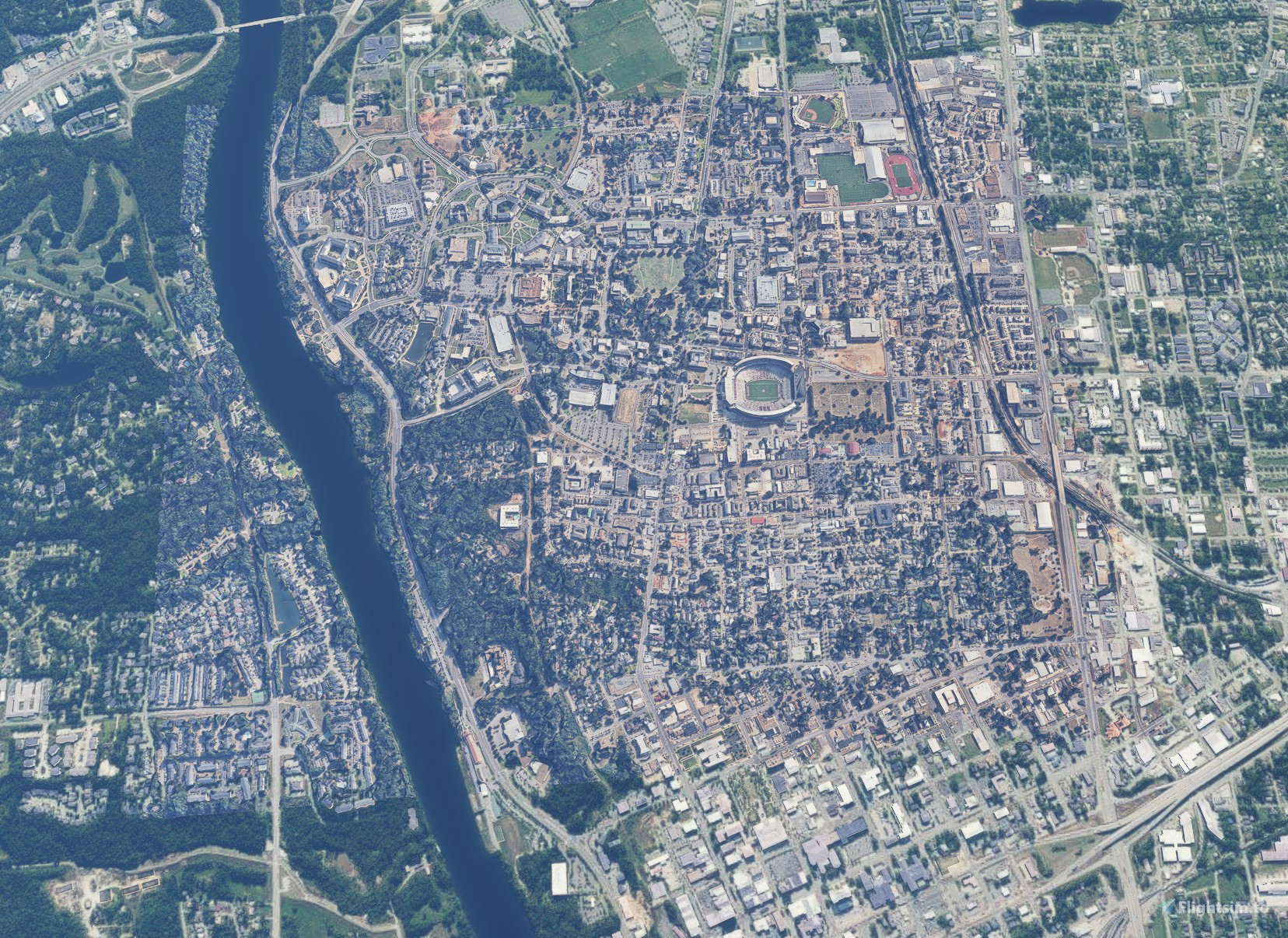 Tuscaloosa University of Alabama (AL USA) for Microsoft Flight