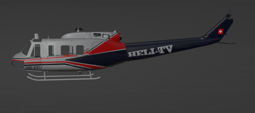 UH-1h-heuy-HBXXU   Heli TV  CIV VARIANTE
