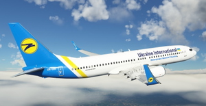 Ukraine International Airlines "UR-UIA" PMDG B737-800 thumbnail 9