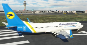 Ukraine International Airlines "UR-UIA" PMDG B737-800 thumbnail 3
