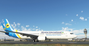 Ukraine International Airlines "UR-UIA" PMDG B737-800 thumbnail 2