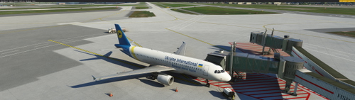 Ukraine International (AUI) UR-PSA for Fenix Airbus A320, Texture 8K