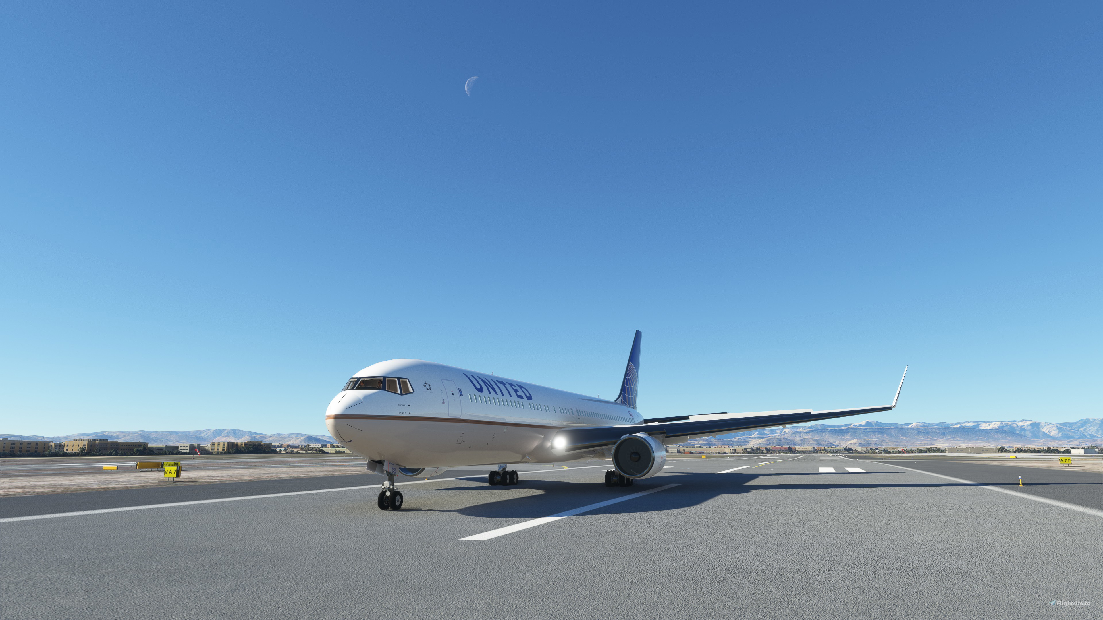 United 767-300ER for SnowPalmStudios' Boeing 767-300ER Winglets 