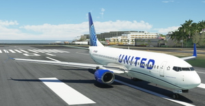 United Airlines "2019 livery" "N37267" PMDG B737-800 Scimitar winglets thumbnail 7