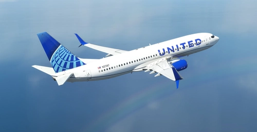 United Airlines "2019 livery" "N37267" PMDG B737-800 Scimitar winglets