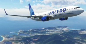 United Airlines "2019 livery" "N37267" PMDG B737-800 Scimitar winglets thumbnail 14