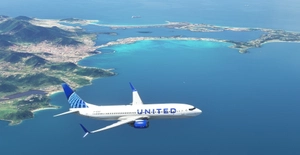 United Airlines "2019 livery" "N37267" PMDG B737-800 Scimitar winglets thumbnail 13