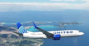 United Airlines "2019 livery" "N37267" PMDG B737-800 Scimitar winglets thumbnail 10