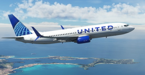 United Airlines "2019 livery" "N37267" PMDG B737-800 Scimitar winglets thumbnail 11