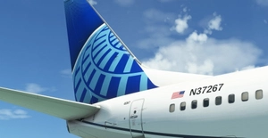 United Airlines "2019 livery" "N37267" PMDG B737-800 Scimitar winglets thumbnail 6