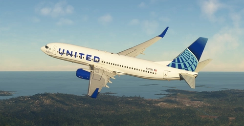 United Airlines "2019 livery" "N77530" "Aviate Academy" PMDG B737-800