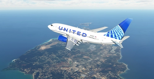 United Airlines "2019 livery" PMDG B737-600