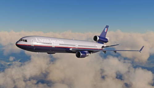 United Airlines (Battleship) - Sky Simulations MD-11