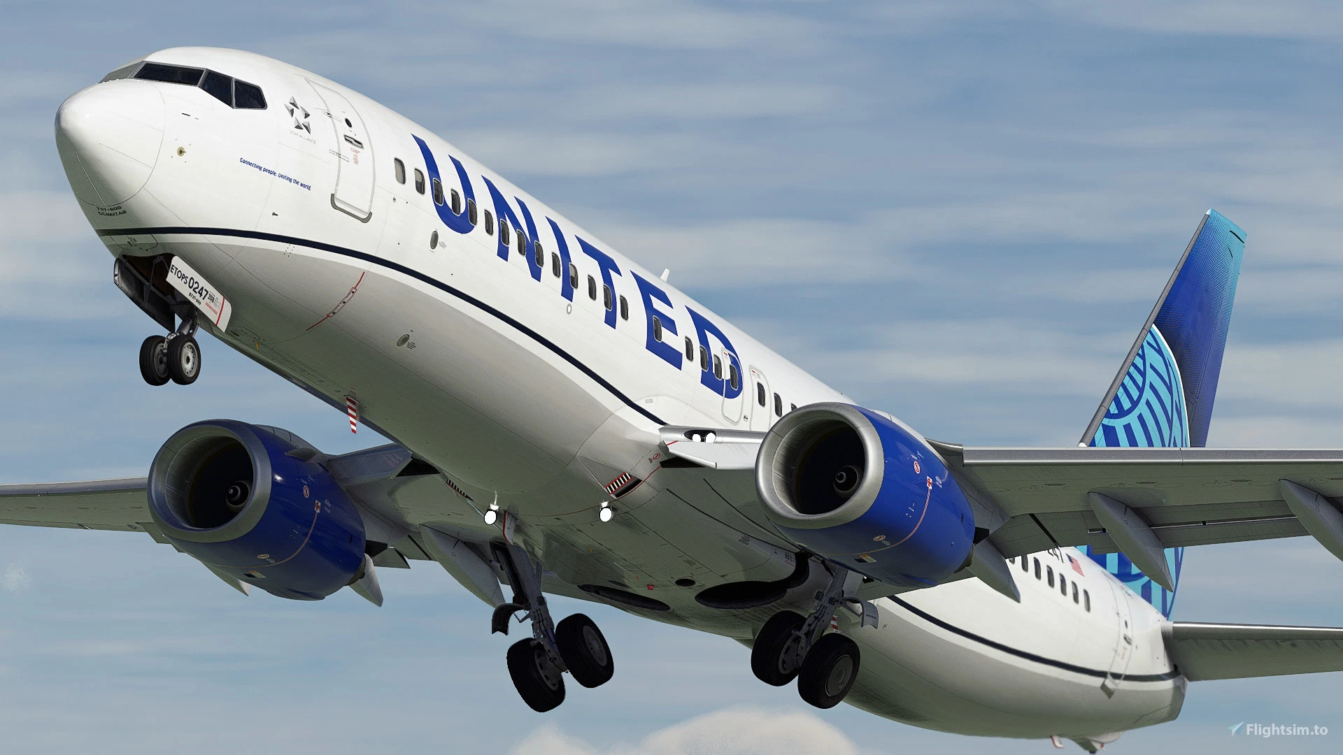United Airlines "Evo-Blue" [Pack] w/Cabin PMDG B737-824 - Image 1