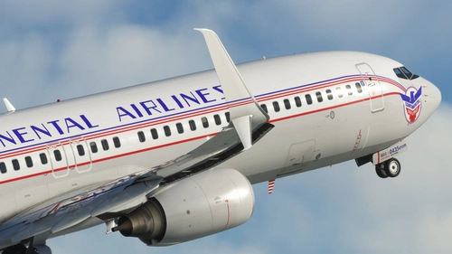 United Airlines (N75435 'Blue Skyway - Continental Airlines Retro Livery') - PMDG 737-900ER