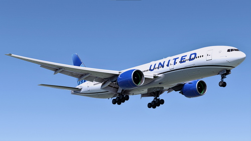 United Airlines Pratt & Whitney Evolve Blue [3-Pack] B777-222ER