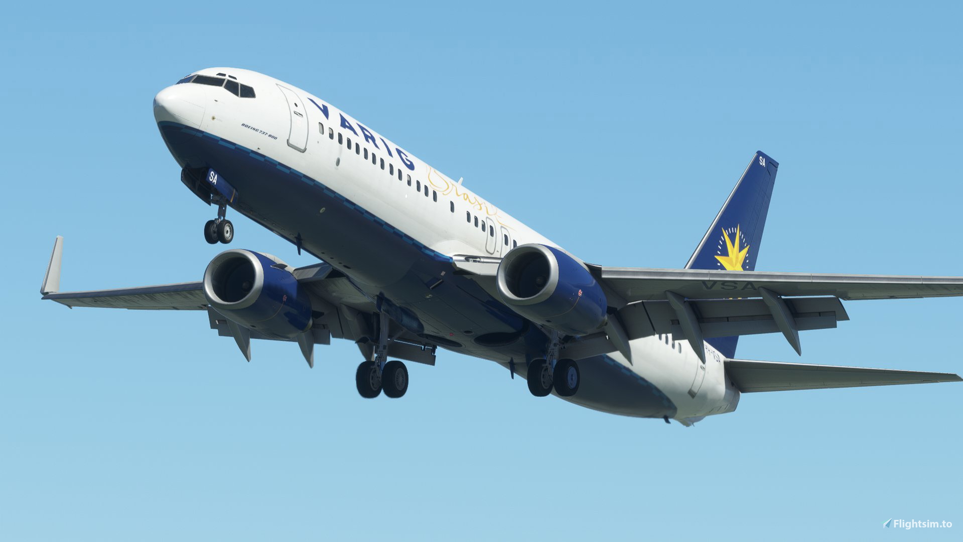 VARIG 737-800 PP-VSA PMDG - Image 1
