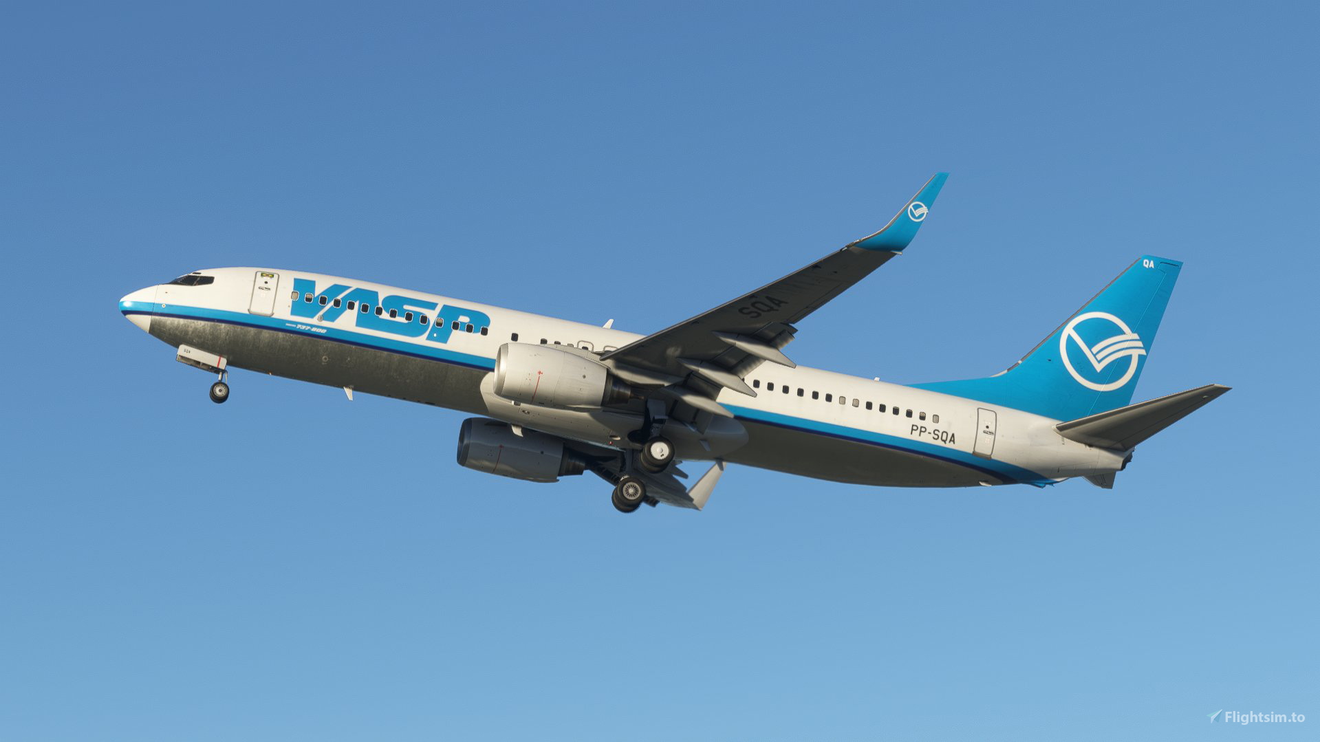 VASP Old Colors 737-800 PP-SQA PMDG para Microsoft Flight