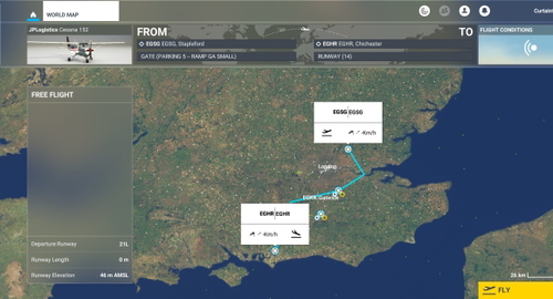 Vatsim FIS Afternoon flightplan