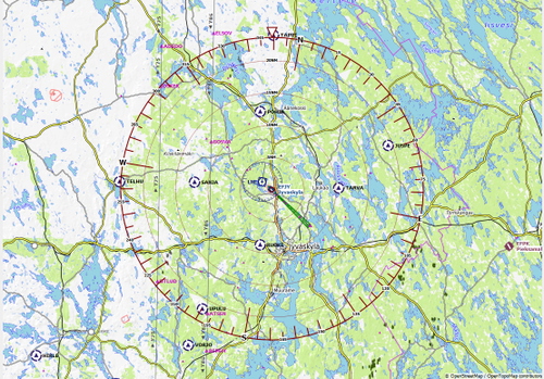 VFR Reporting Points Finland