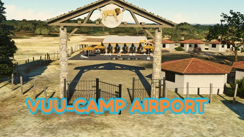 Vuu-Safari camp airport + animals