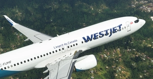 WestJet "2018 livery" "C-FUMF" PMDG B737-800 Scimitar winglets thumbnail 8