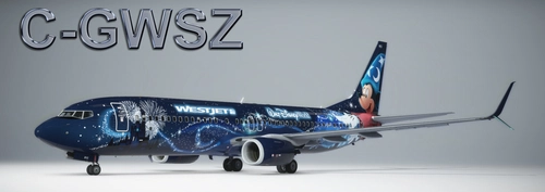Westjet "Magic Plane" C-GWSZ