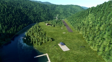 Floxtrot's Winkle Bar Rogue River bush airstrip Microsoft Flight Simulator