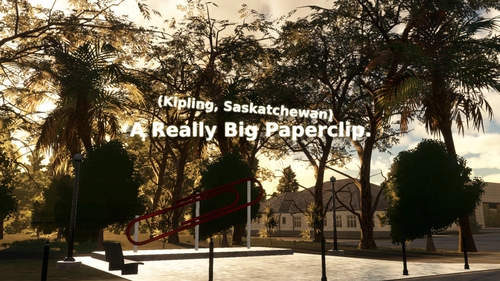 World's Largest Paper Clip - Kipling, Saskatchewan