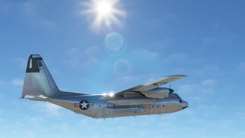 YC-130, the prototype of C-130, livery for the Captsim's C-130E exterior