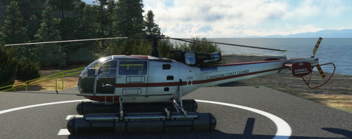 Canadian Coast Guard Taog Alouette III C-FCAZ 70s Livery