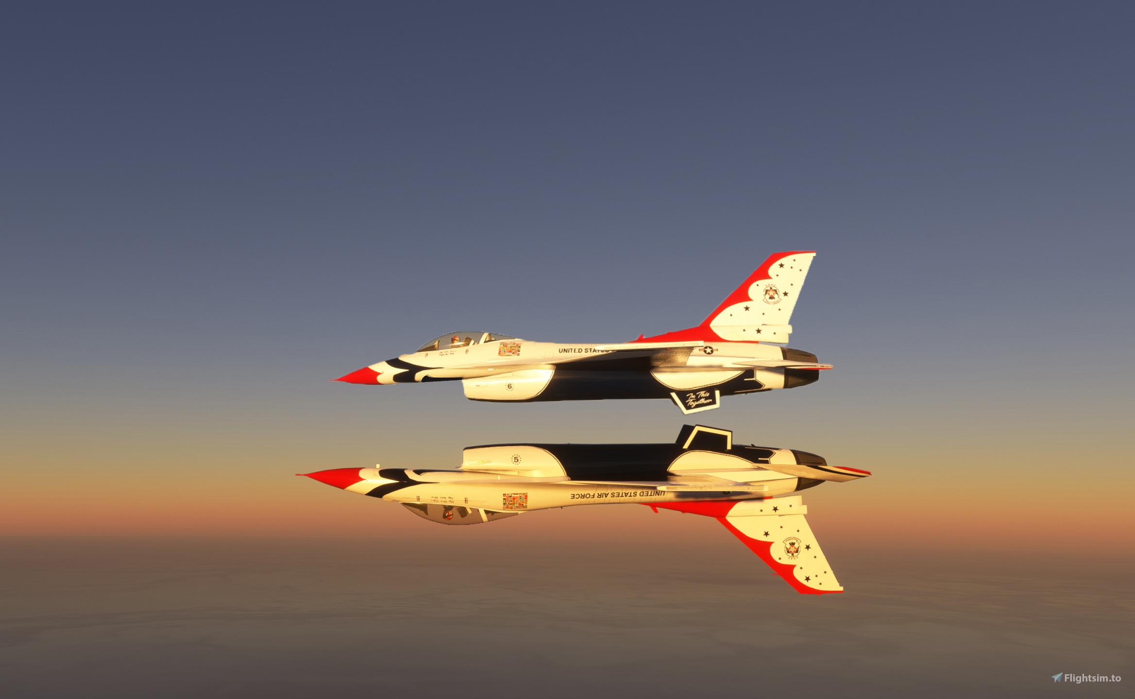2020 USAF F-16 THUNDERBIRDS 8K - Image 1