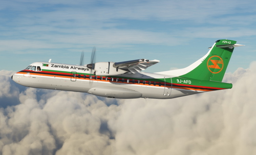 Zambia Airways 9J-AFD (Kafue) | Asobo (Expert Series) ATR 42-600 [4K]