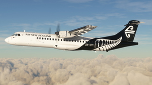 (Custom Cabin/Cockpit) Air New Zealand ZK-MVI (Fern Livery) | Expert Series ATR 72-600 [4K] thumbnail 4