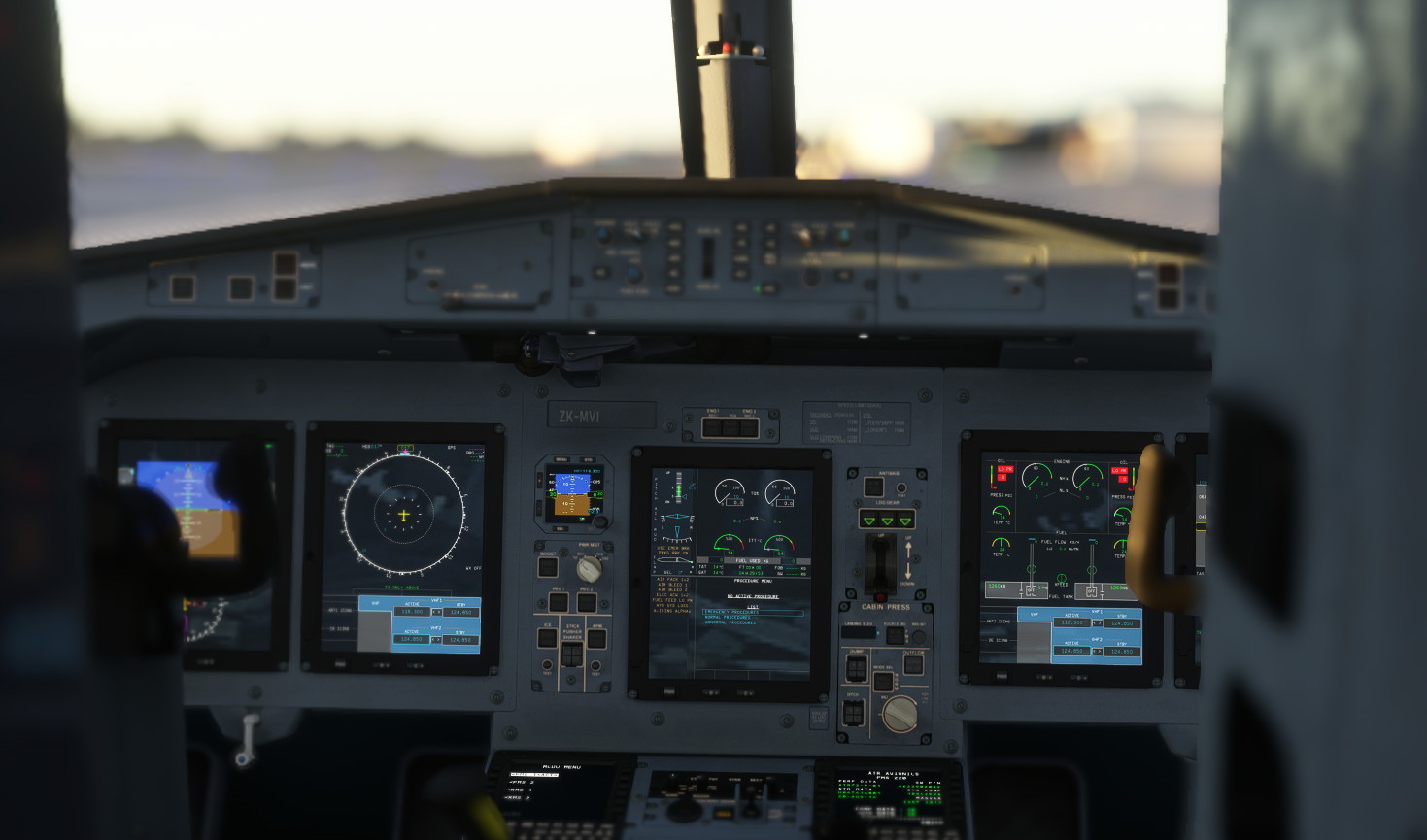 Asobo ATR 42/72-600 (Hans Hartmann) - Blue/Grey Cockpit Texture Mod - Image 1