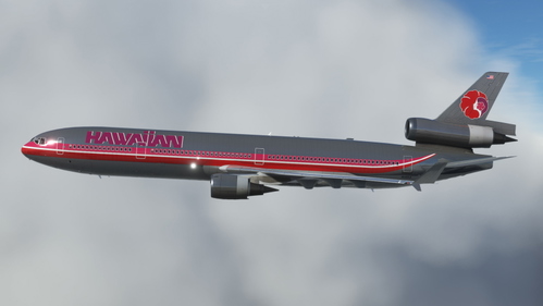 Hawaiian Airlines N148AA (1195-2001 Livery) | SkySimulations MD-11 [4K]
