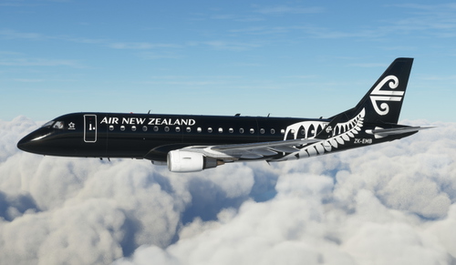 Air New Zealand All Blacks Fern Livery (Fictional)| FlightSim Studio E175 [4K]