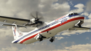 American Eagle (Executive Airlines) Pack w/Cabin and Cockpit | ATR 72-212 (8K) thumbnail 3