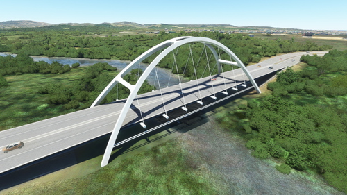 The Aruba - Green Corridor bridge
