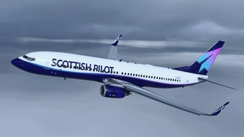 Scottish_Pilot White 8K package - PMDG 737-800 + BBJ2