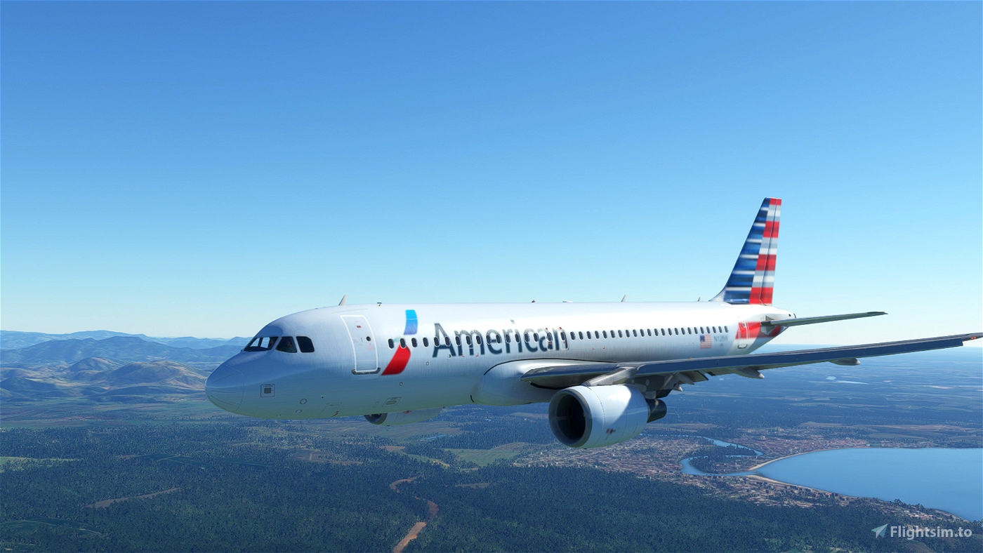 AMERICAN AIRLINES A320 N128W for Microsoft Flight Simulator