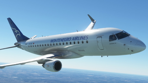 [8K/ULTRA] Montenegro Airlines 4O-AOD Fictional - FSS E175
