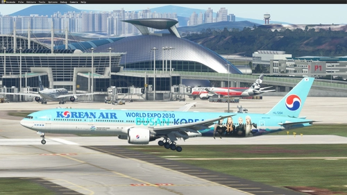 [8K] Captain Sim B77W KOREAN AIR BLACK PINK and Busan Expo HL7204 LIVERY