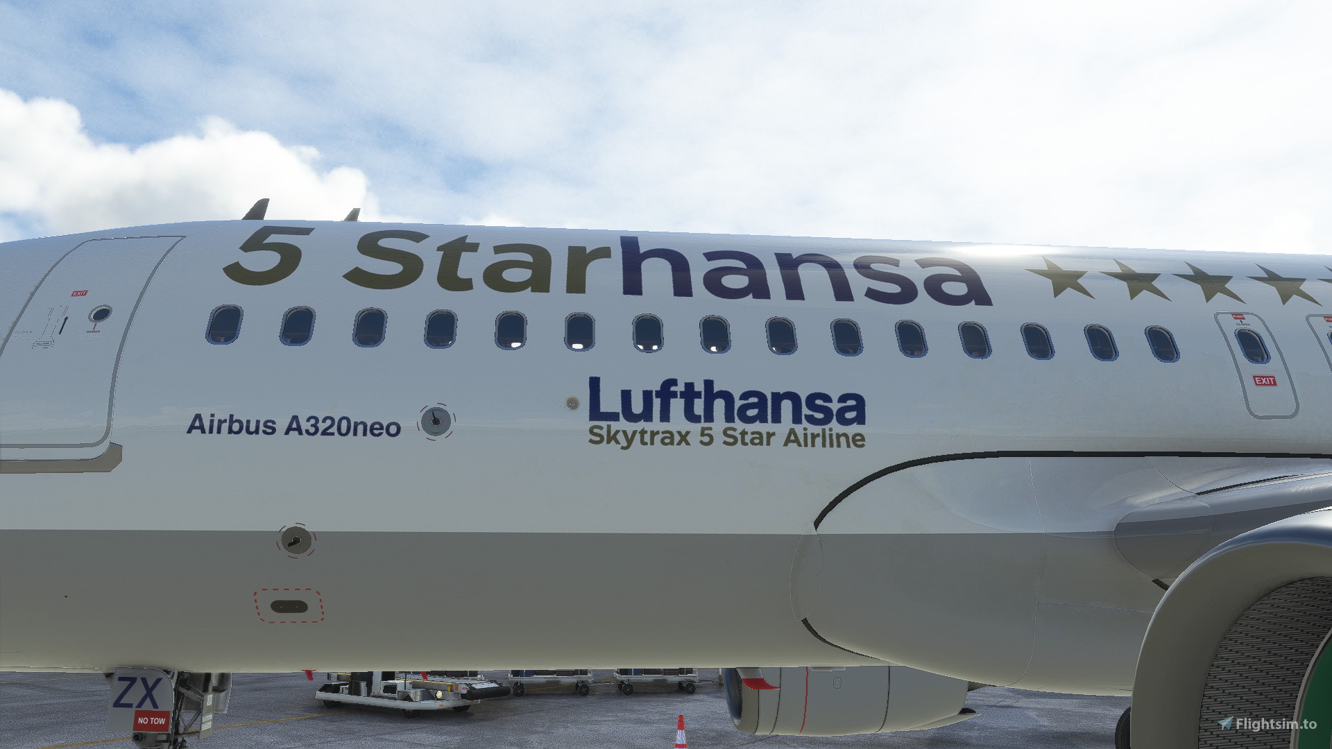 A32NX] [8K] Lufthansa (5 Starhansa) special gold livery D-AIZX for 
