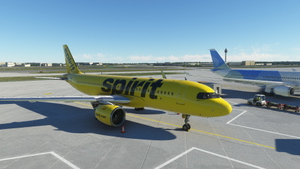 [A32NX] [8K] Spirit Airlines black mask N968NK  thumbnail 5