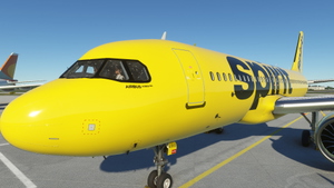 [A32NX] [8K] Spirit Airlines black mask N968NK  thumbnail 6