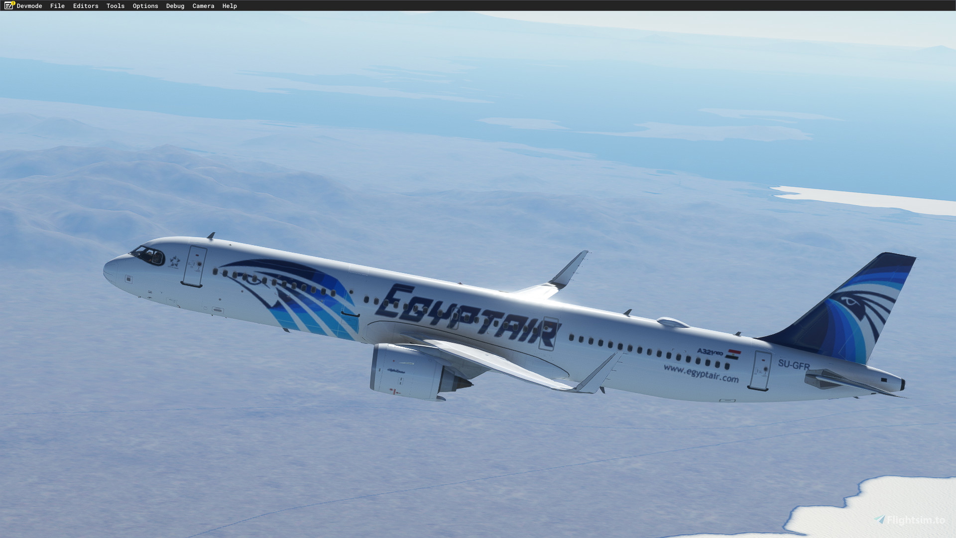 その他 Egyptair AirBUS A321 Egyptair A321 SU-GBU IAE + Cabin (8K+4K)| Fenix A321 for