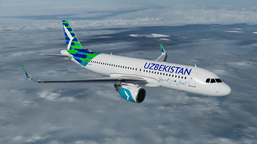 A320 NEO Uzbekistan Airways Rebranded