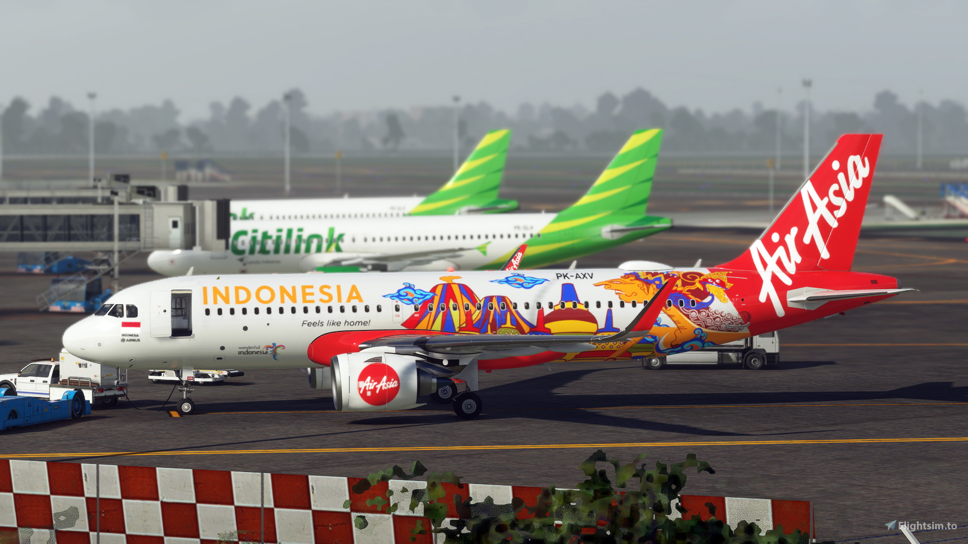 A32NX] FlyByWire A320 | Indonesia Air Asia Wonderful