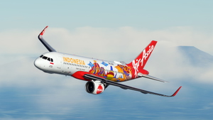 [A32NX] FlyByWire A320 |  Indonesia Air Asia Wonderful Indonesia PK-AXV 8K thumbnail 6